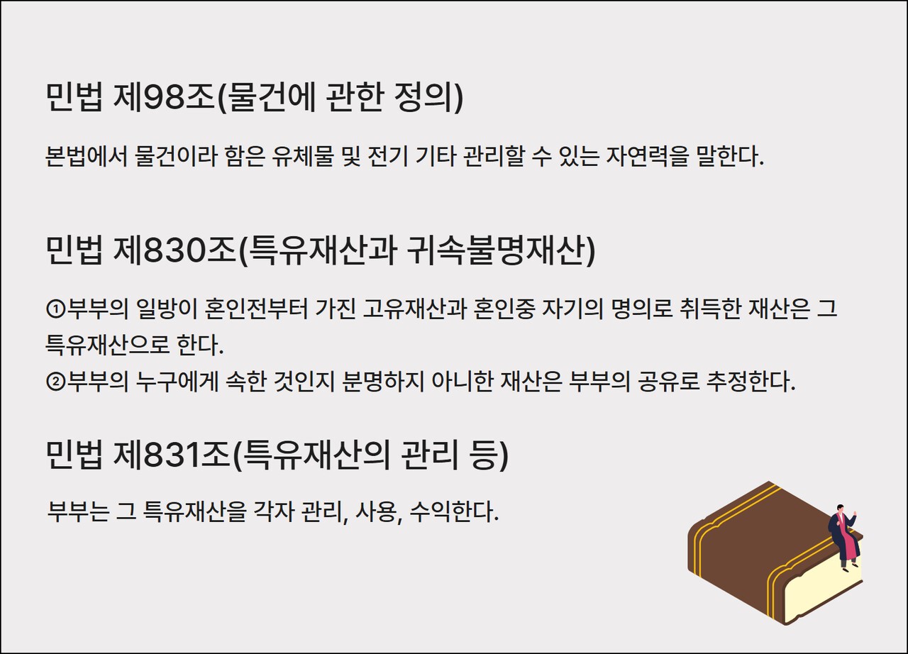 민법에 따라 반려동물은 관리할 수 있는 유체물, 즉 물건으로서 재산 분할의 대상이 된다. 그래픽 김정현