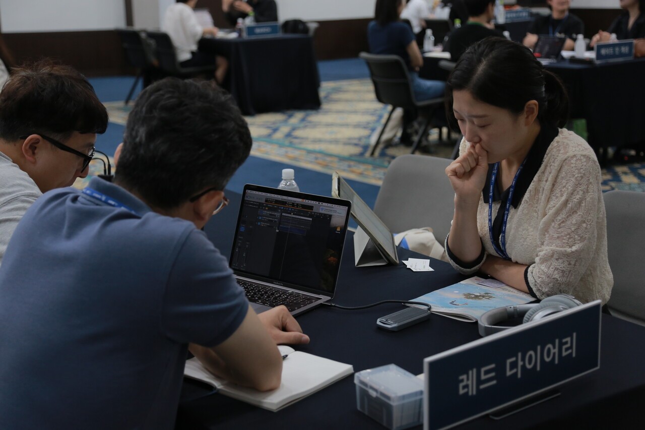 지난해 제20회 JIMFF에서 열린 짐프뮤직필름마켓의 비즈니스 미팅 모습. JIMFF 제공