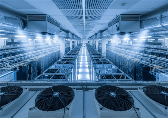 데이터센터 내부의 열을 냉각시키는 모습. 구글 AI 스튜디오 캡처